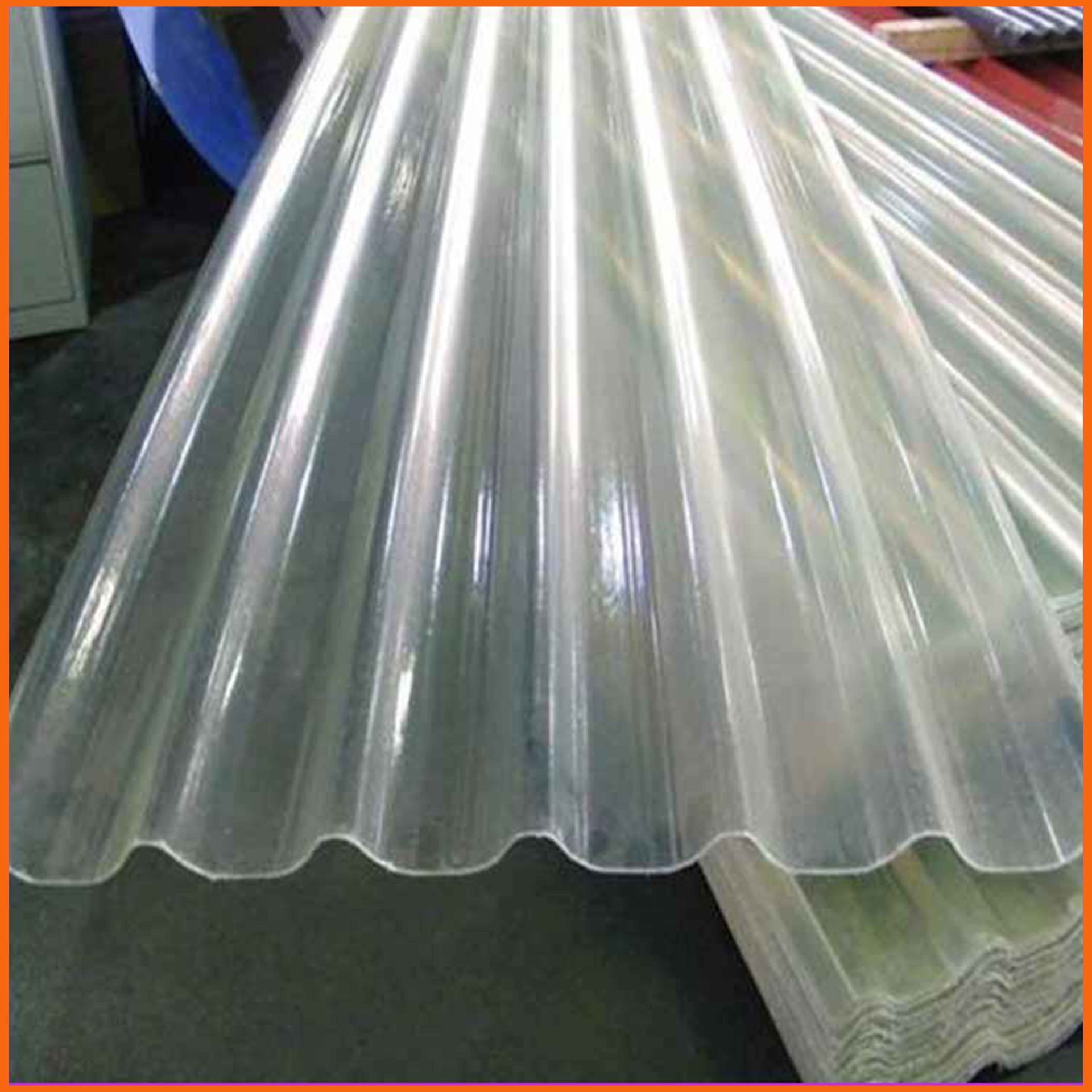 三沙玻璃纤维透明瓦 聚氨酯玻璃钢采光带 760型FRP采光板生产厂家