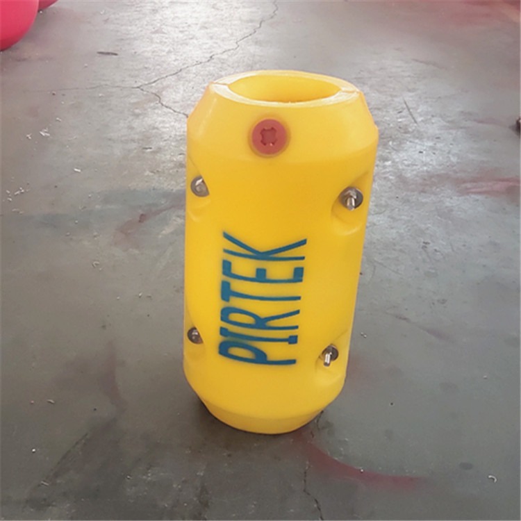 5寸取水抽水管道浮筒 橙色管线警示浮漂 柏泰塑胶管浮子厂家
