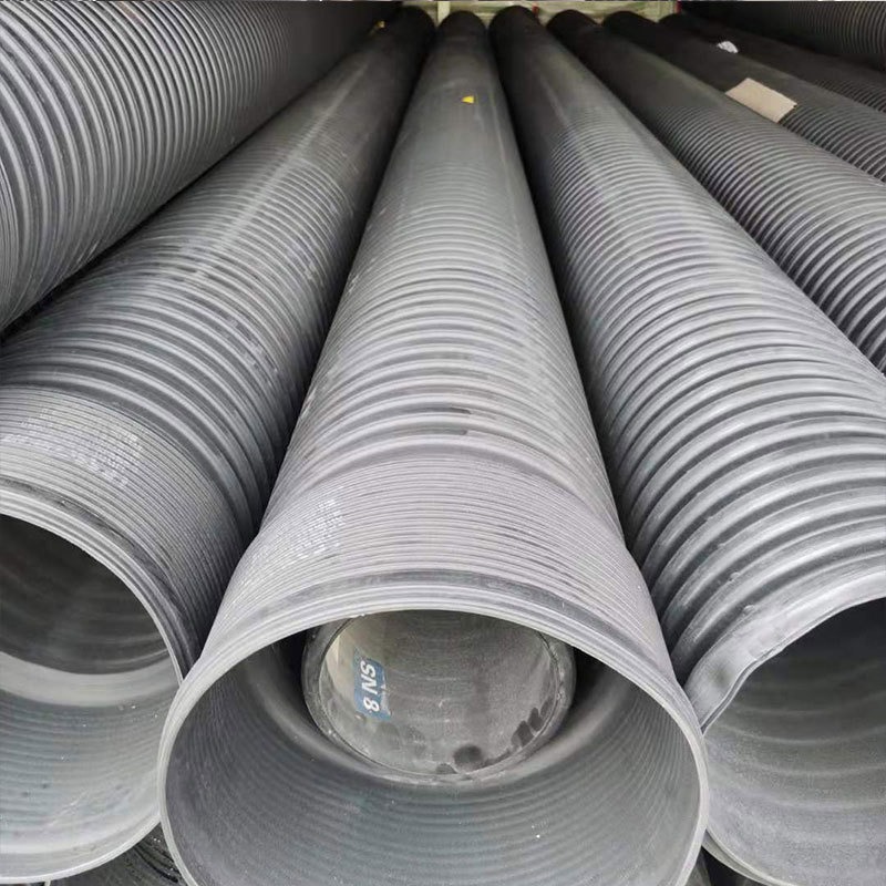 波纹管 hdpe钢带管 增强聚乙烯螺旋钢带波纹管 排水管厂家定做大量现货