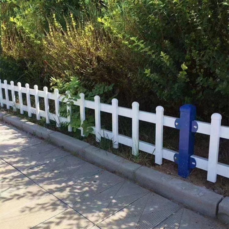 耀江学校公园户外绿地花坛防护隔离草坪栅栏护栏栏杆白色 绿色
