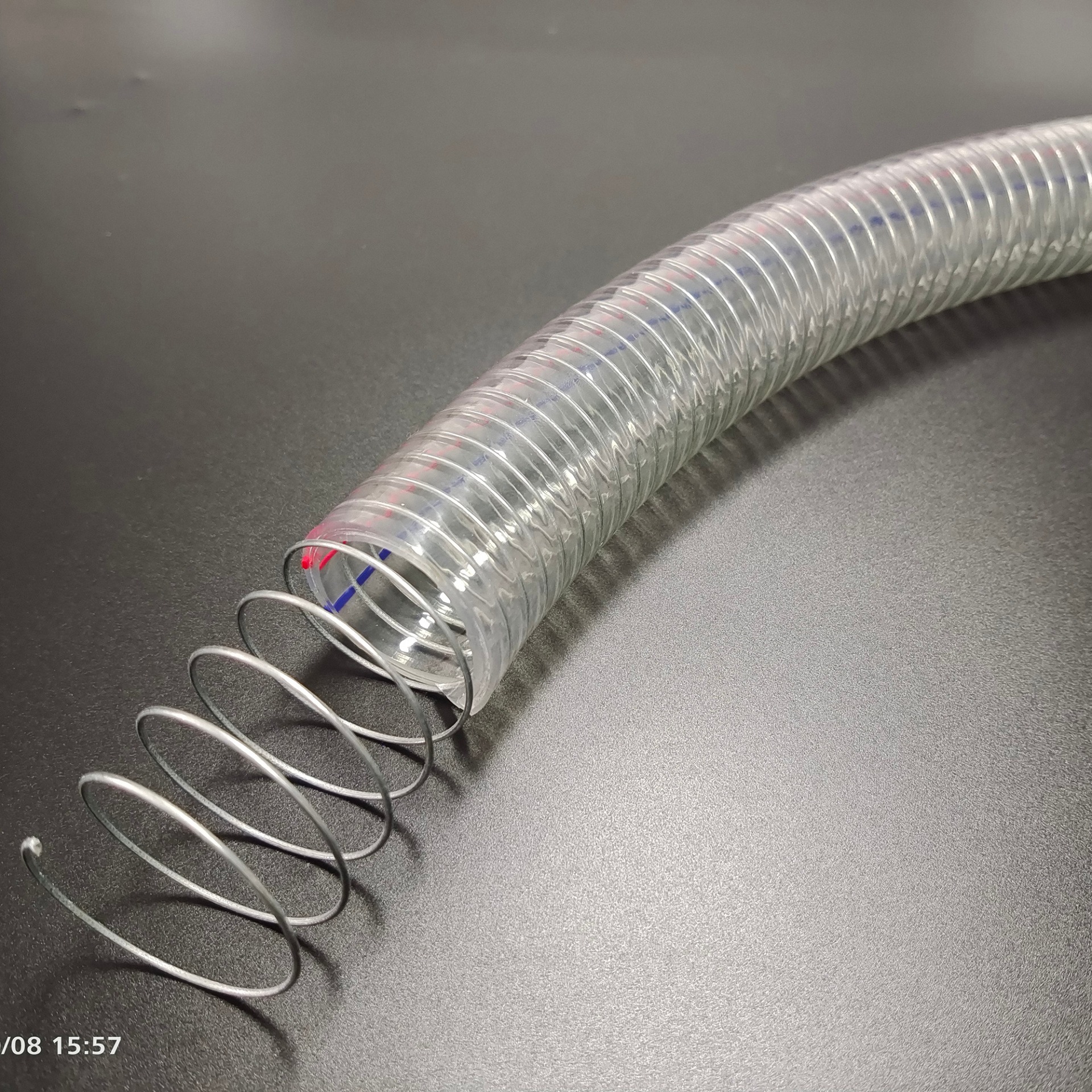 凯润 KRPVC2.5" 钢丝管 螺旋钢丝增强塑料软管 透明塑料软管 弹簧管