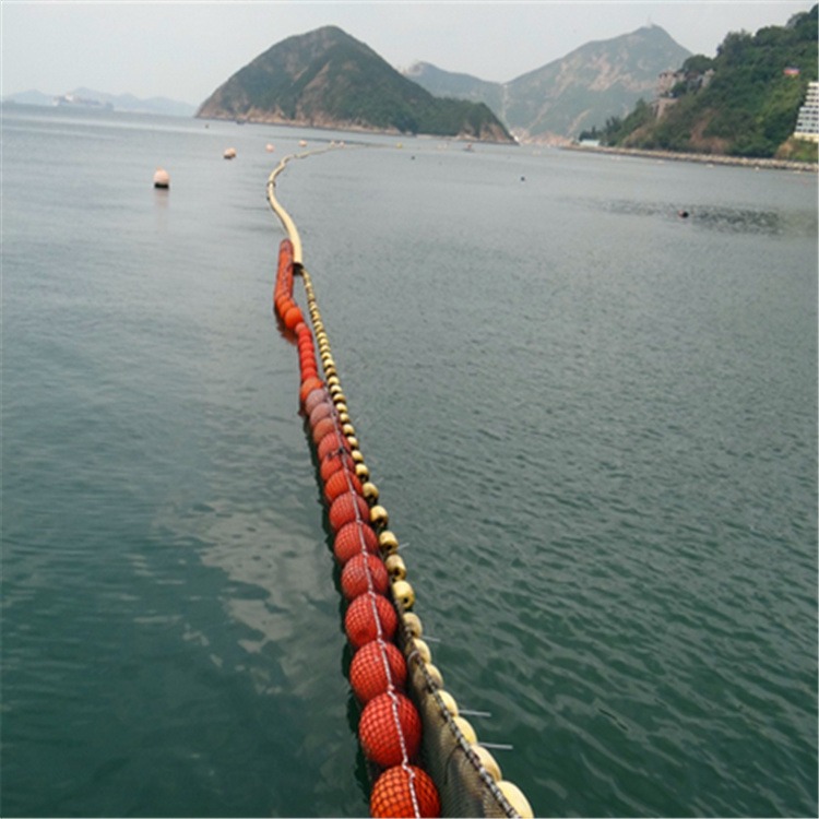 柏泰厂家PE塑料浮球50公分海洋浮球养殖区警戒围栏