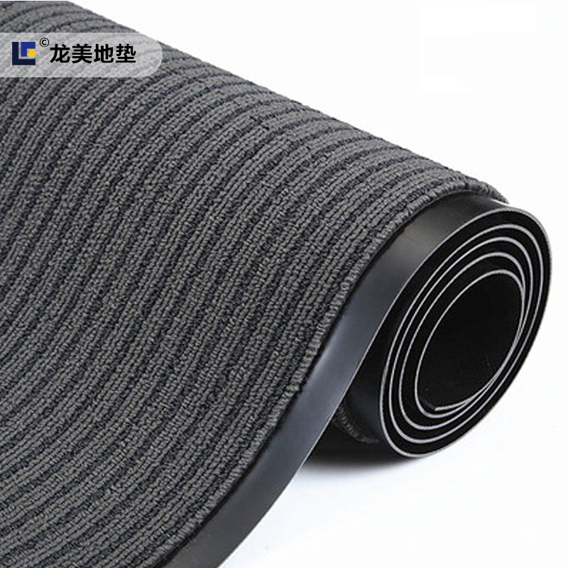 M4000丙纶硬丝商用地毯地垫定制进门PVC广告毯垫可定制logo吸水脚垫防滑除尘毯