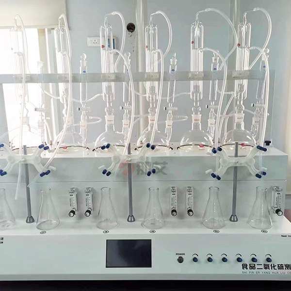 食品测定蒸馏仪,符合新国标酸碱滴定法,内置微沸控制自动切换