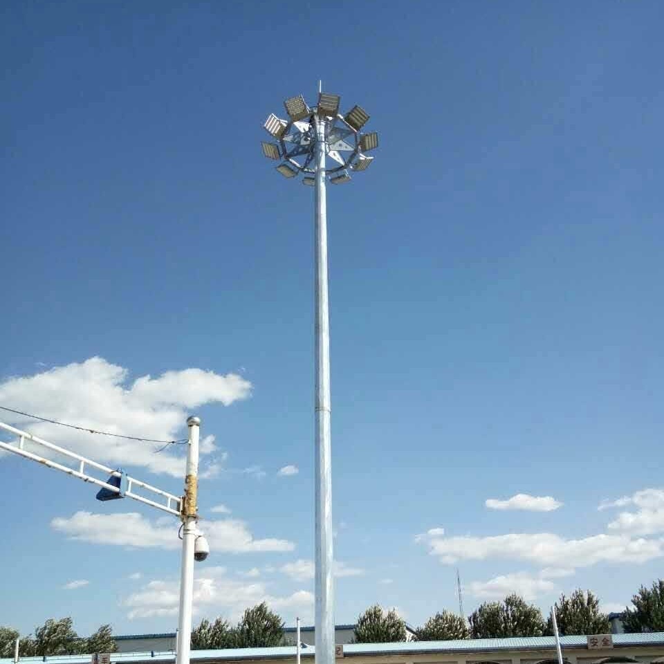 乾旭照明高杆灯 高杆灯带升降系统 自动升降高杆灯