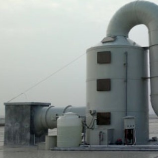 酸碱喷淋塔 工业酸碱酸雾废气处理环保设备 pp喷淋塔 废气喷淋塔多种规格现货供应 博森环保设备图片