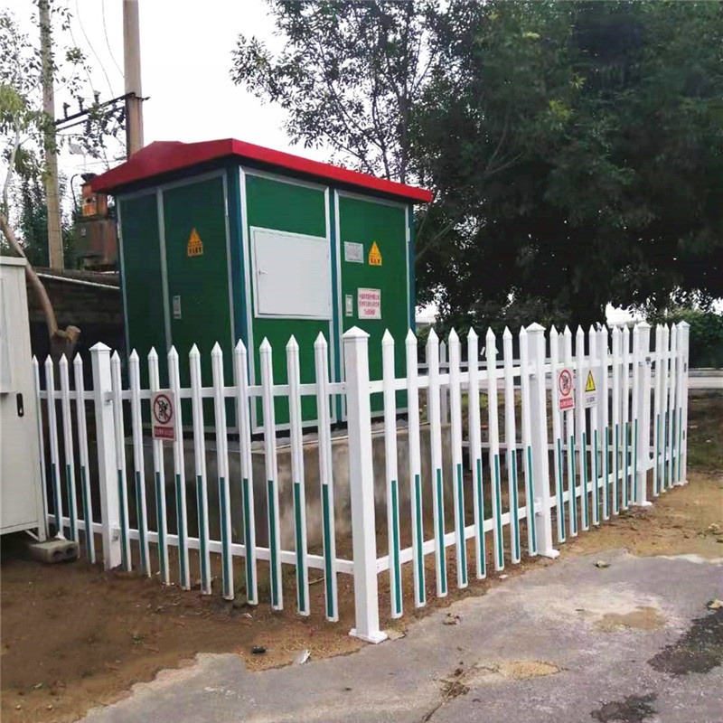 定制PVC电力绝缘护栏 变压器庭院塑钢围栏社区围栏草坪护栏峰尚安