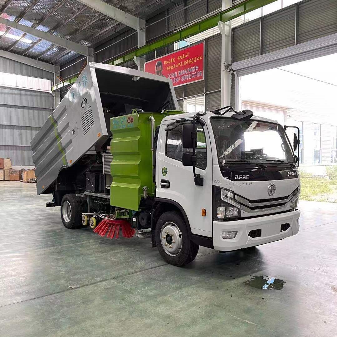 武汉洗扫车厂家 东风大型扫路车 8立方路面养护清扫车