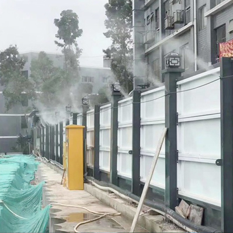 信联成厂家直供高压喷雾抑尘设备 工地围挡喷淋降尘系统