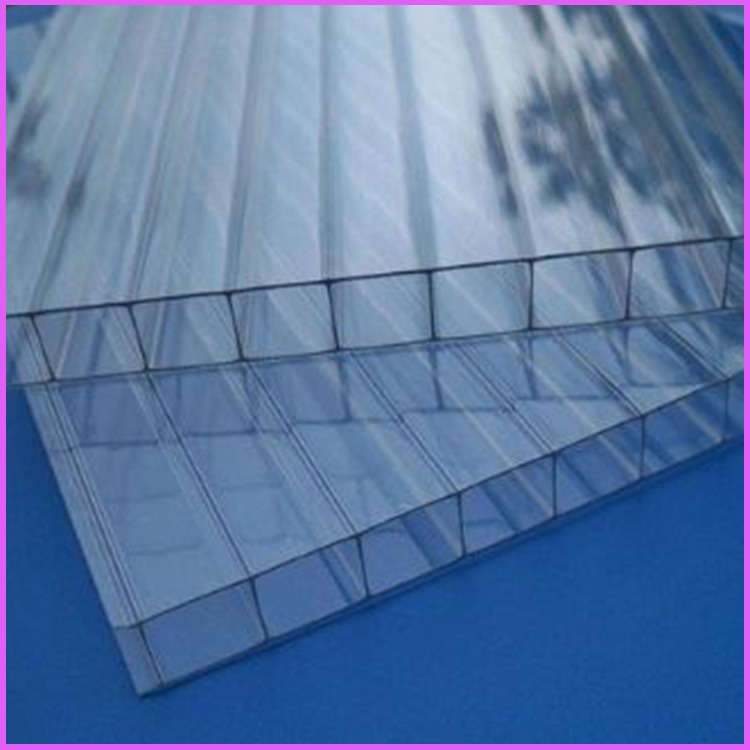 潍坊10毫米中空阳光板 双层空心阳光板 透明温室大棚PC阳光板