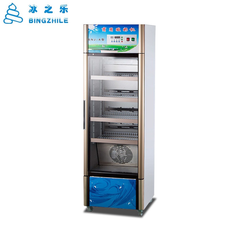 冰之乐商用酸奶机全自动杀菌冷藏一体大型酸奶柜水果捞酸奶发酵机图片