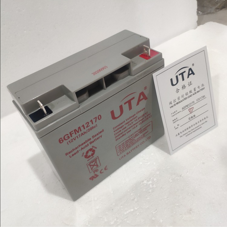 UTA蓄电池6GFM12170免维护12V17AH铅酸免维护蓄电池图片