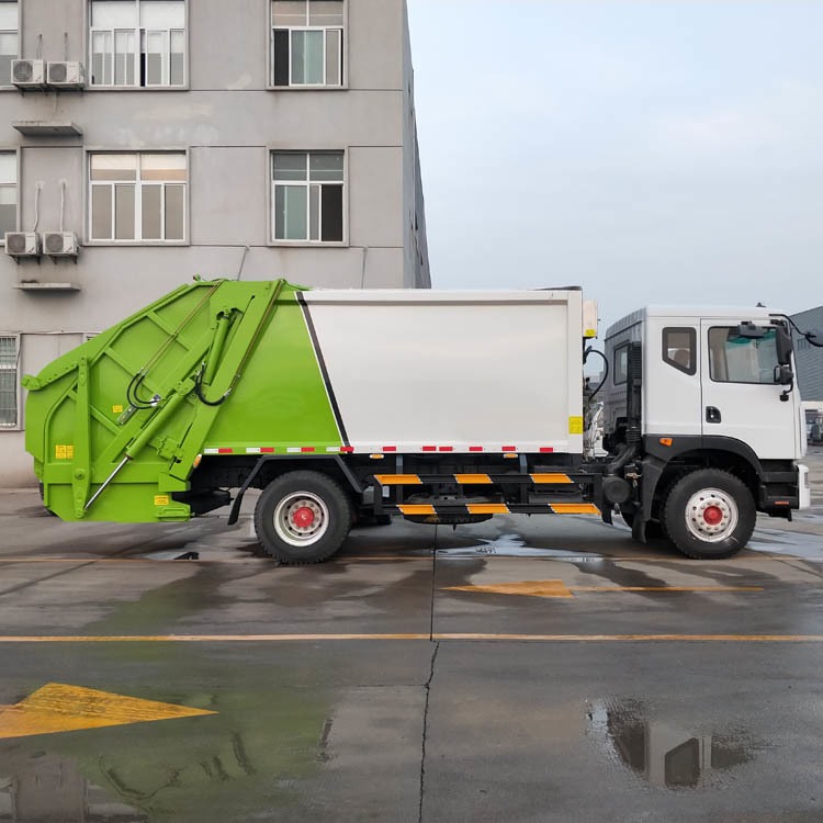 12吨压缩垃圾车　东风天锦后装压缩　采用锰钢板制作　坚固耐用图片