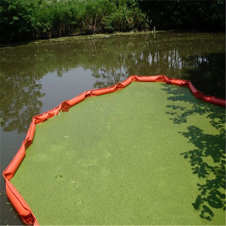 河道保洁拦污网浮体 水藻浮油围栏隔离塑料浮排图片