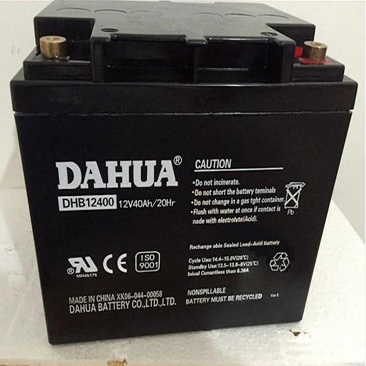 大华蓄电池12V40AH/20HR DAHUA蓄电池DHB12400直流屏UPS/EPS电源现货供应图片