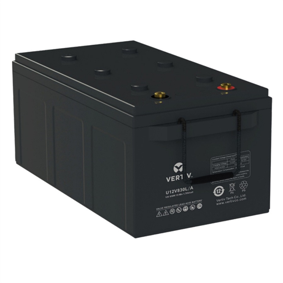 维谛蓄电池U12V820P/B铅酸免维护12v250AH EPS UPS电源直流屏 配电柜配套