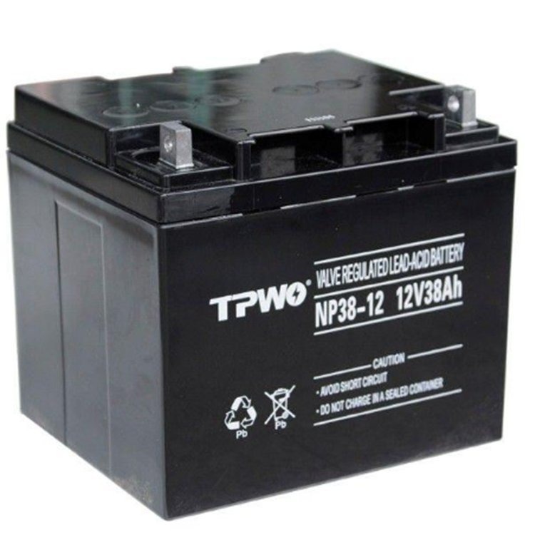 TPWO蓄电池NP38-12 12V38AH应急电源 直流屏 UPS配套