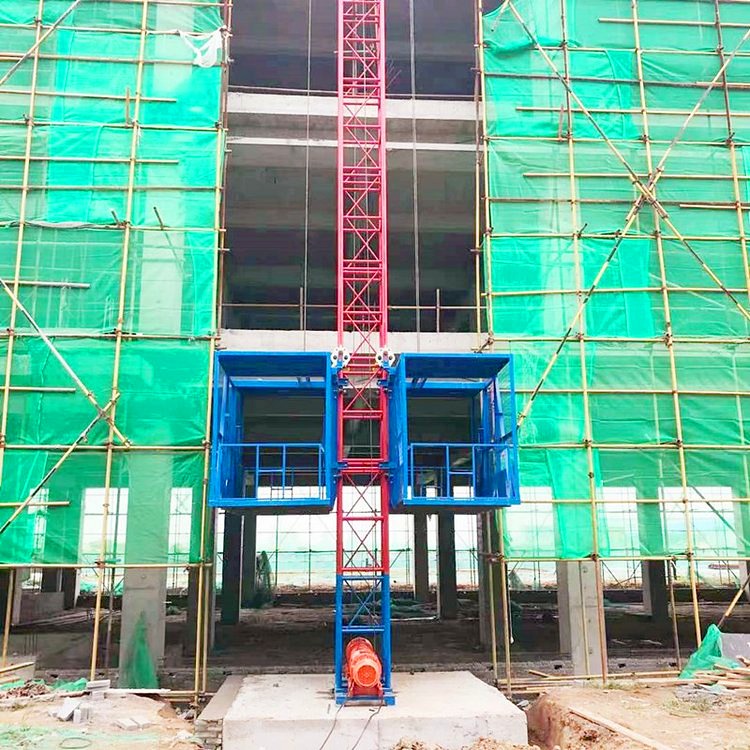 水泥建材物料提升机盖房高层上料货梯建筑施工吊笼升降机