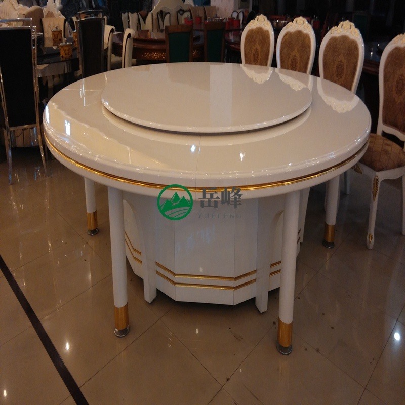 16人豪华欧式餐桌智能厂价格6900 	家用原木圆形餐桌支架	电动椭圆形餐桌设计