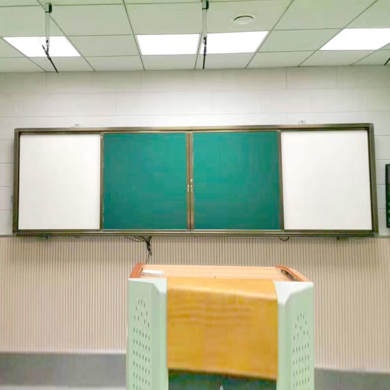 长沙刘跃贵推拉黑板-电子白板用推拉黑板-推拉黑板厂家价格-优雅乐图片