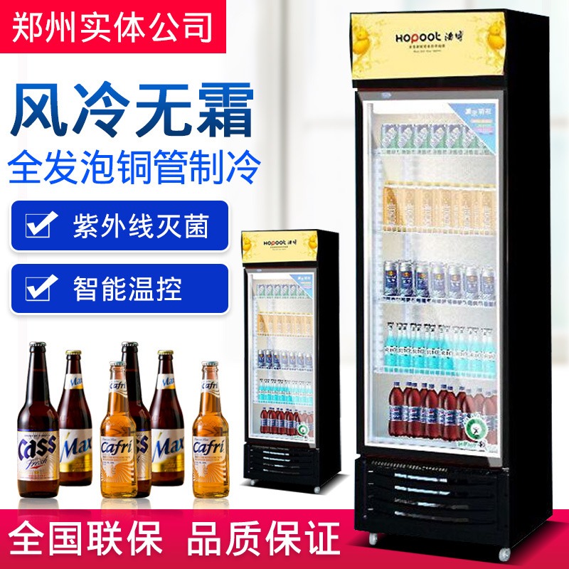 浩博展示柜 冷藏立式饮料柜 单门保鲜柜商用图片