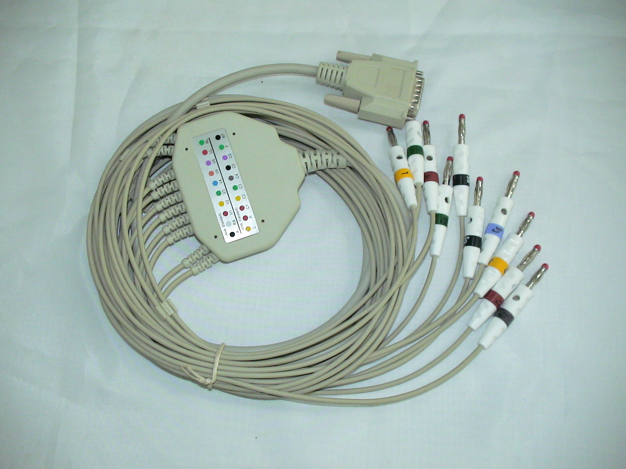 针式盘状电极线 品质可靠 心电十二导联针式 融富源通信
