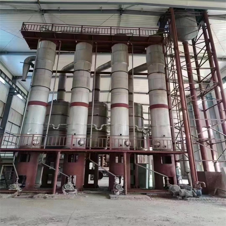 供应二手降膜蒸发器 污水处理设备 40吨四效蒸发器 浓缩器 建功回收