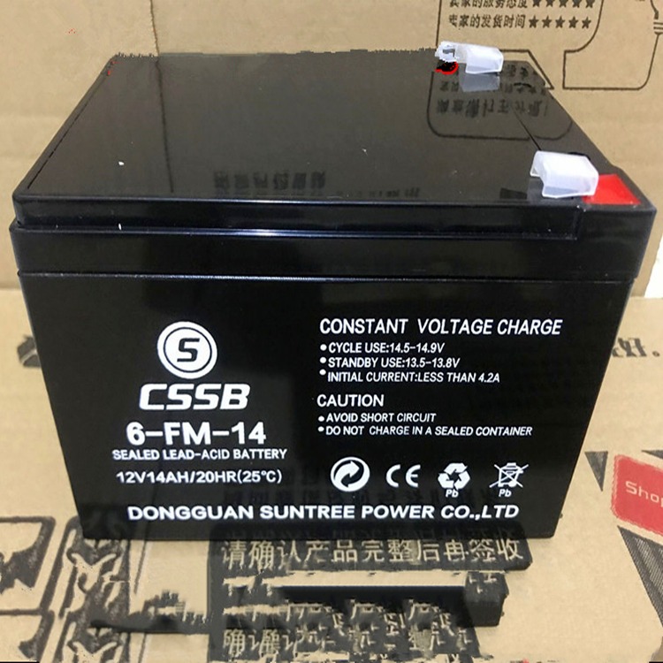 CSSB沈松蓄电池6-FM-14代理批发12V14AH现货供应