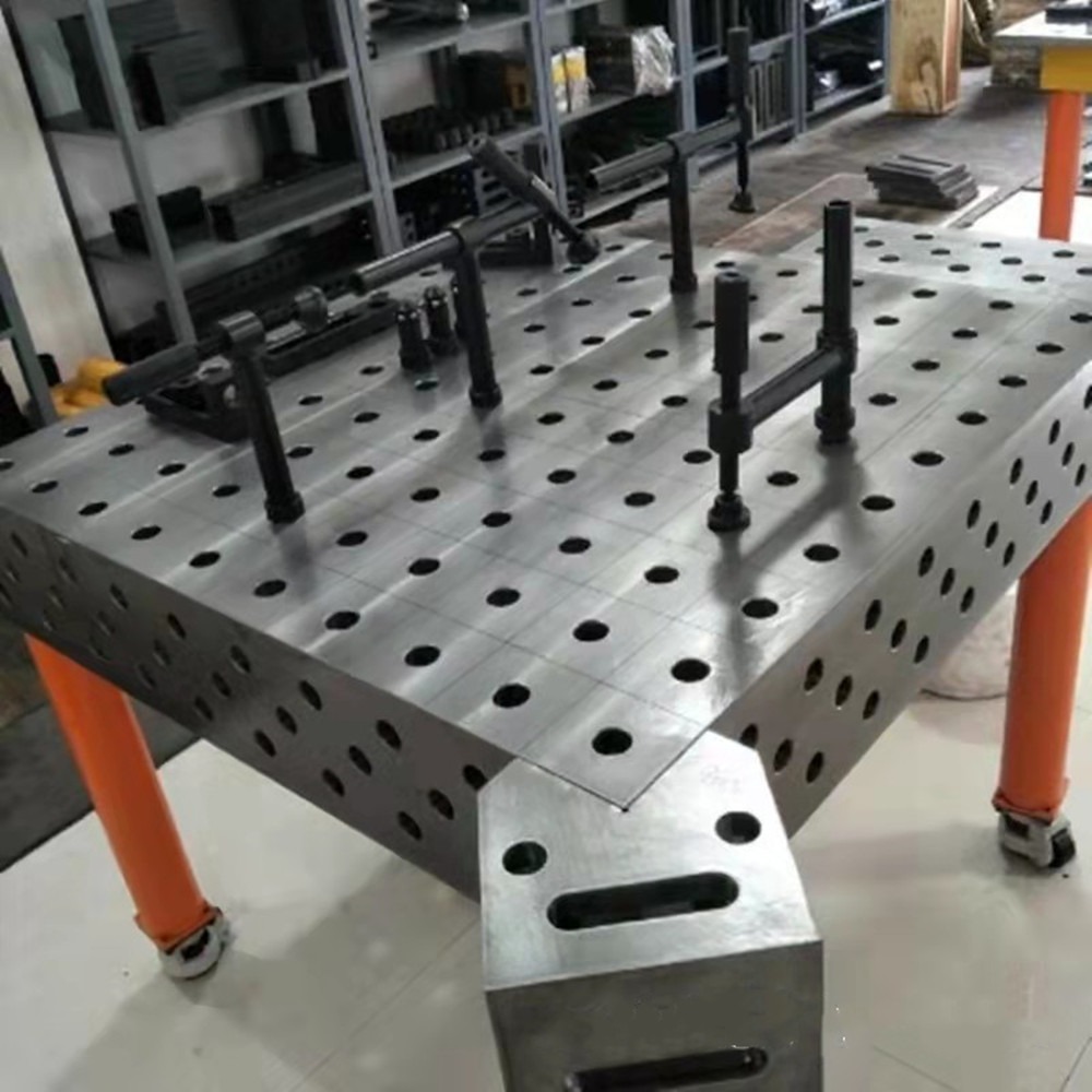 机器人焊接平台 三维柔性焊接工作台 多孔铸铁平台量具