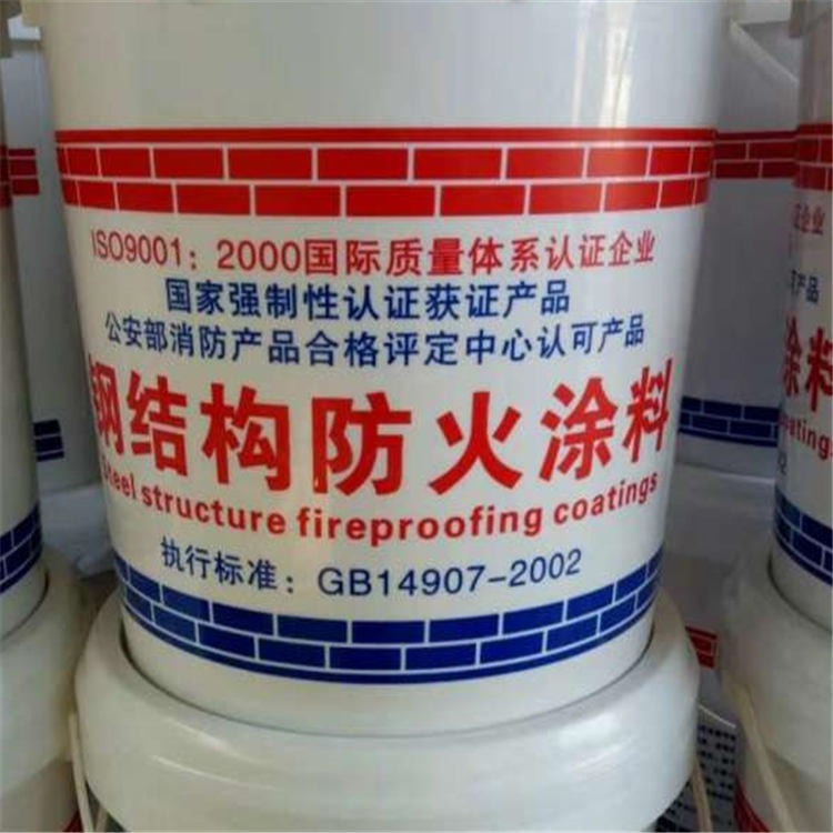 非膨胀型防火涂料 商场阻燃钢结构防火漆 可喷涂厚型涂料 龙哲