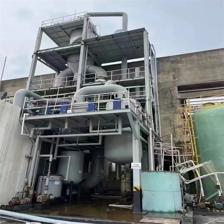 建功出售回收二手强制循环蒸发器 结晶装置 废水污水蒸发器 8吨钛材MVR蒸发器