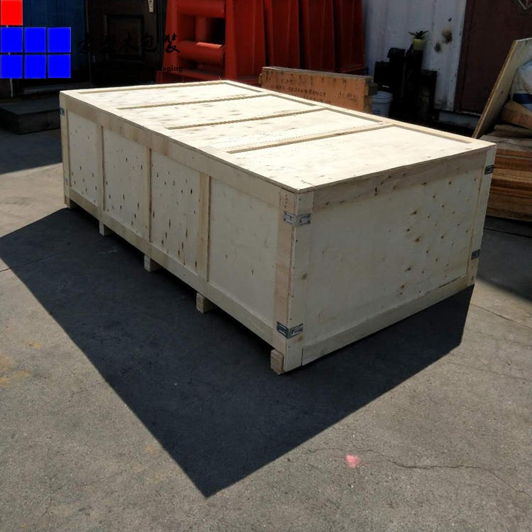 青岛市北木质包装箱厂家定做一次性免熏蒸木箱子