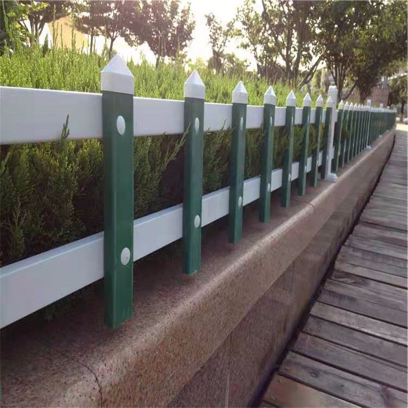 新款绿色PVC塑钢草坪围栏组装花坛公园庭院绿化栏栅花池栏杆现货峰尚安
