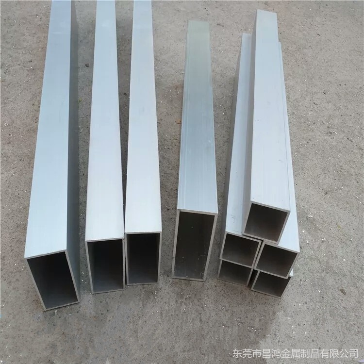 昌鸿  6061 6063 铝合金方管通 T6圆管 空心矩形方形铝管 角铝 扁铝型材图片
