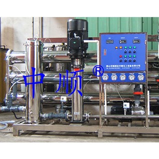 反渗透纯水处理设备ZSR-10 用于化工 表面处理 塑料加工 超声清洗 化装品 食品 制药 锅炉用水 中顺水处理图片