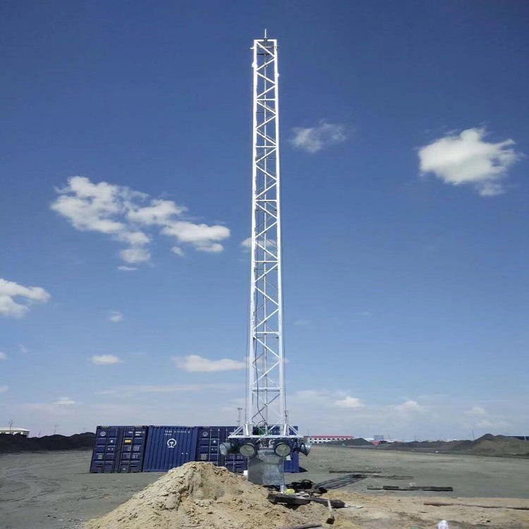 销售5米-120米升降式焦化厂投光灯塔  货场用照明灯塔   升降式广场投光灯塔  泰翔设计生产 质保20年