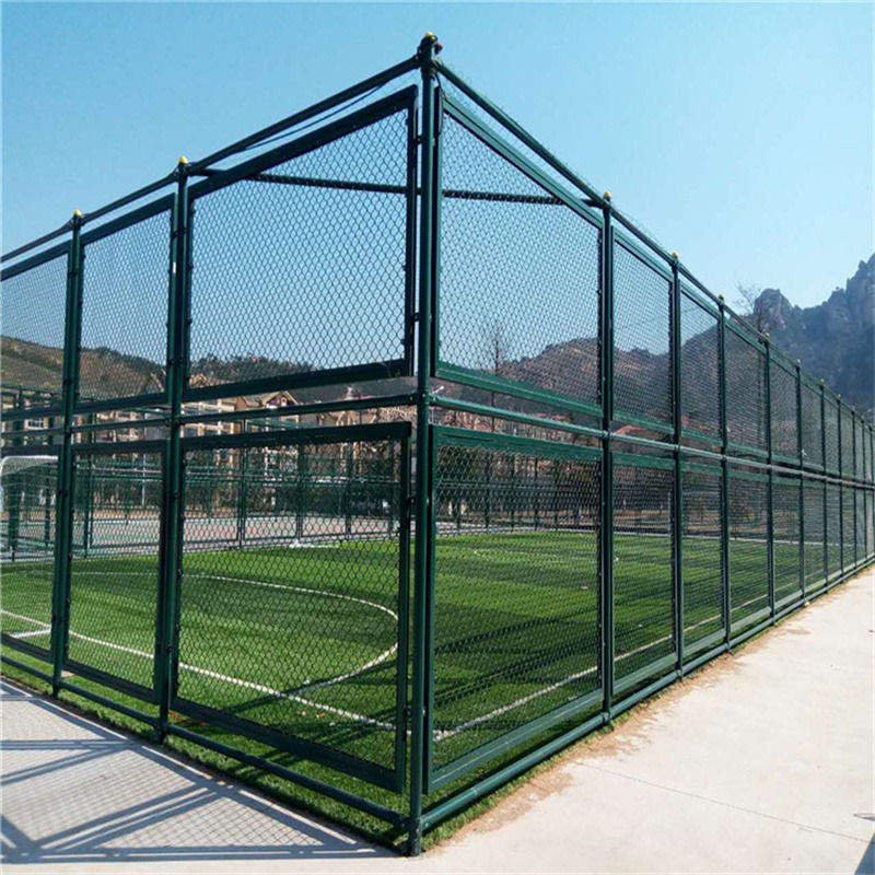 篮球场防护围网公园运动场安全隔离护栏网 绿色包塑寿命长峰尚安