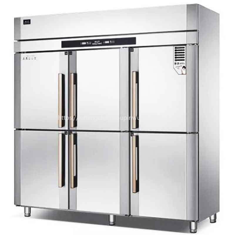 冰立方六门商用冰箱R6 冰立方6门冷藏保鲜冰柜 大容量不锈钢厨房冷藏柜