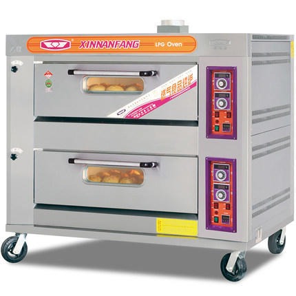 新南方燃气烤箱 二层四盘升温快 全电加热面包糕点披萨店  YXY-40A型