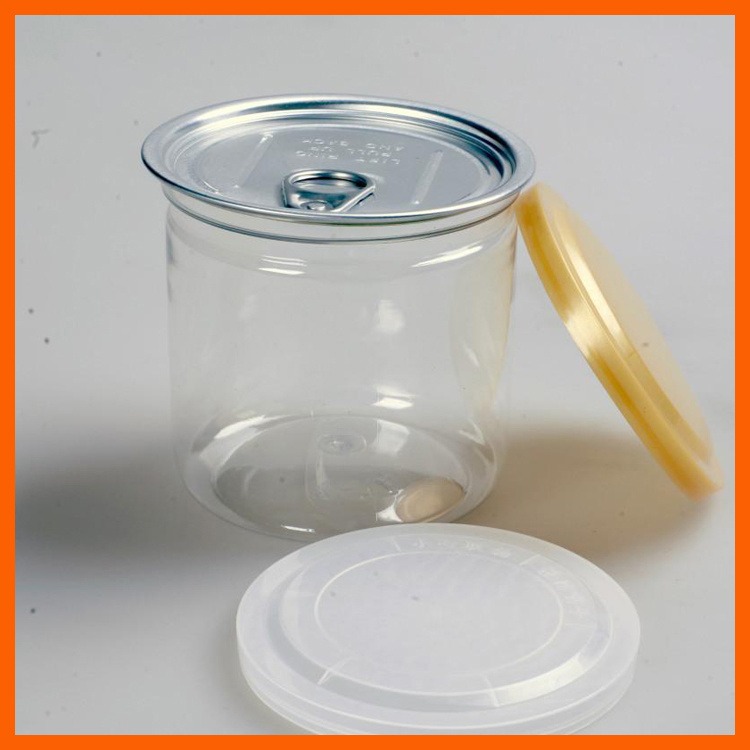 塑料食品罐 博傲塑料 透明易拉罐瓶 拧口式塑料食品罐