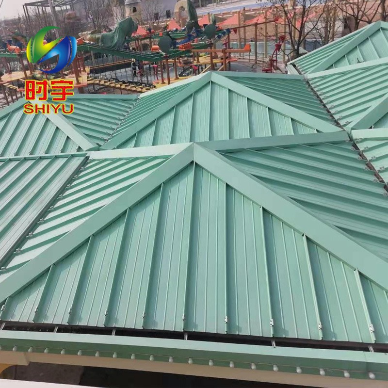 大型娱乐设施建筑 65直立锁边金属屋面系统 铝镁锰屋面板 时宇图片