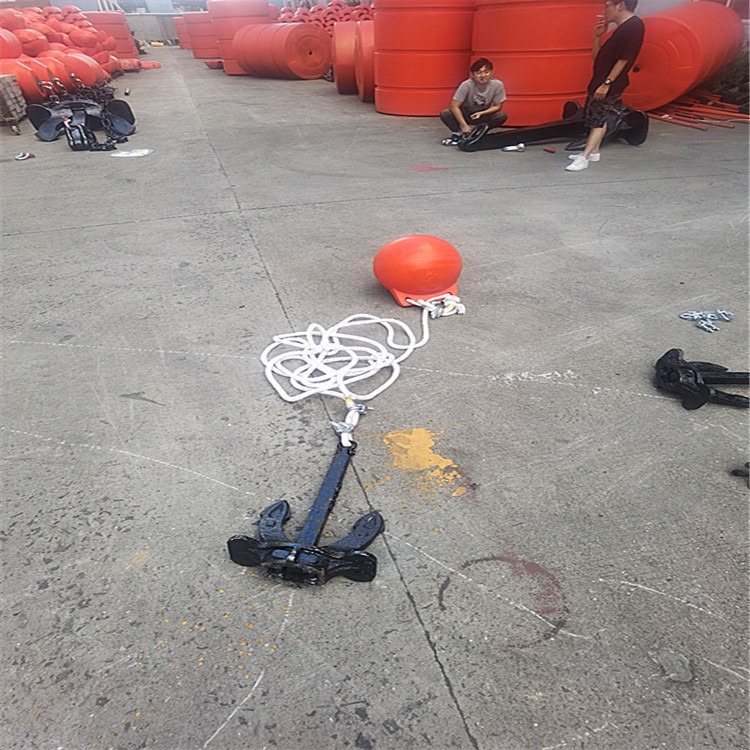 海上单点锚固浮漂施工安装 滚塑实习塑料浮球价格图片