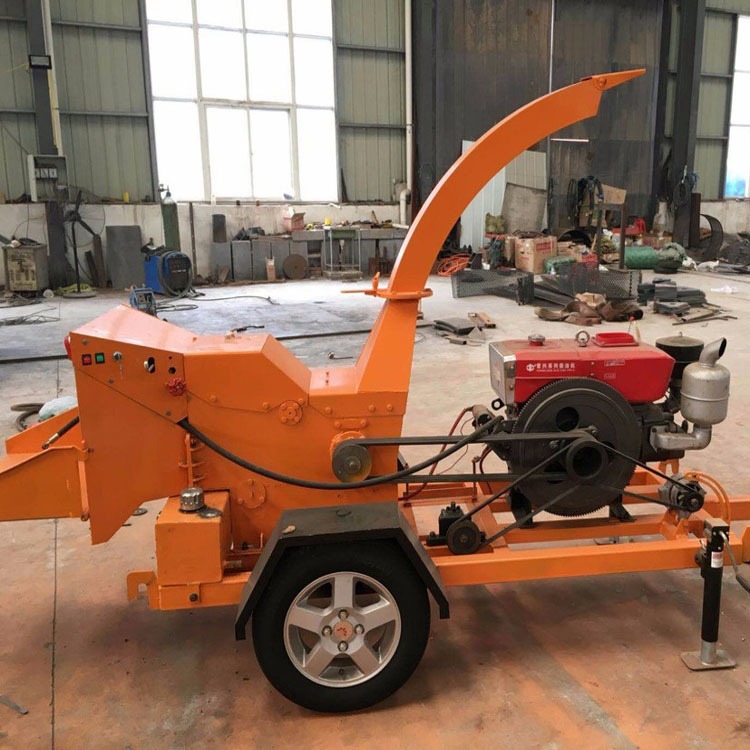 拖拉机碎枝机 兴明500型行走式碎枝机 柴油动力节能环保