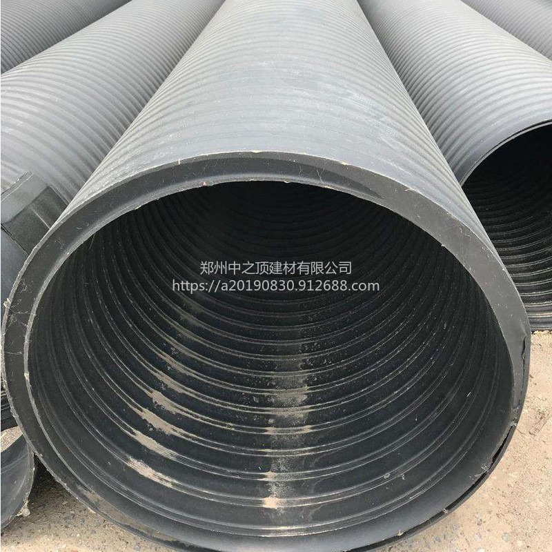 郑州  HDPE承插式双平壁缠绕管  DN700   环刚度SN8  塑料排水管  塑钢缠绕管  厂家