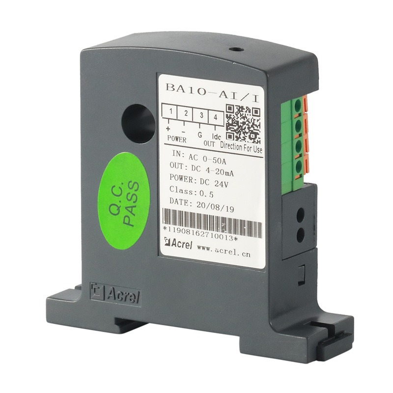 安科瑞高精度电流变送器BA05-AI/V输出0-5VDC信号安全性高低功耗厂家供应图片