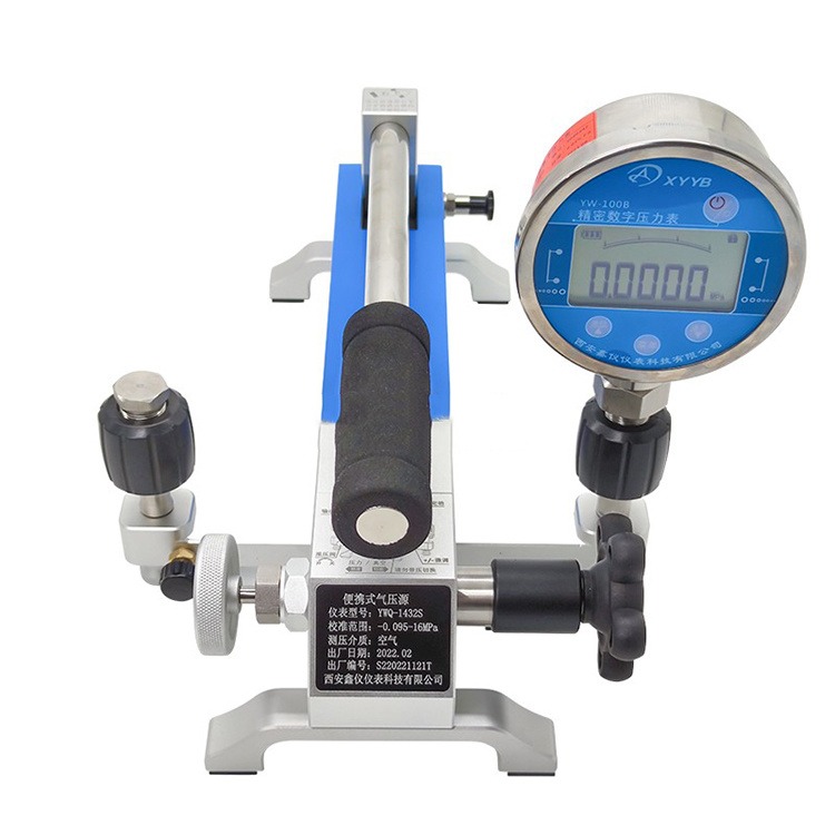 携式手动气压压力校准台 YWQ-1432S型-0.095～16MPa高压校准泵图片