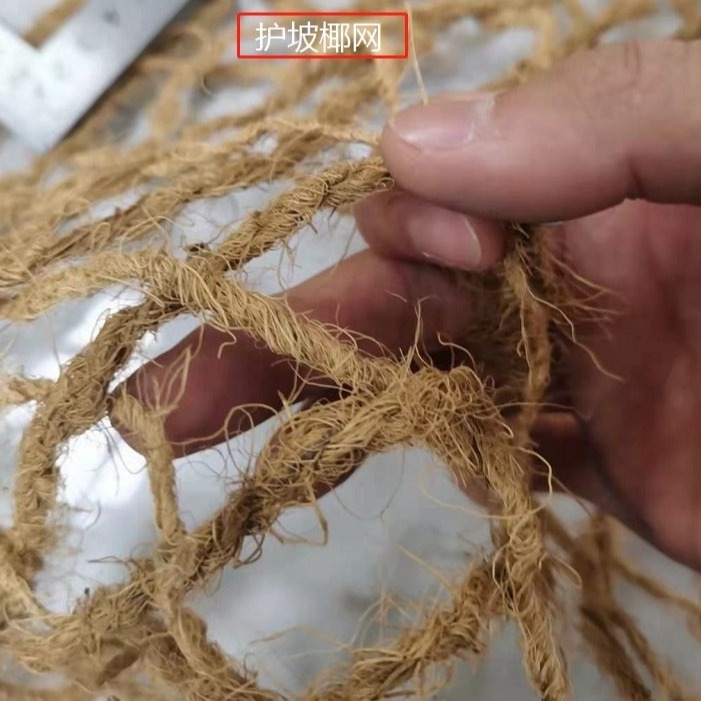 椰纤维网防冲沙边坡 固土护坡绿化 椰网CF网生态复绿工程椰丝网