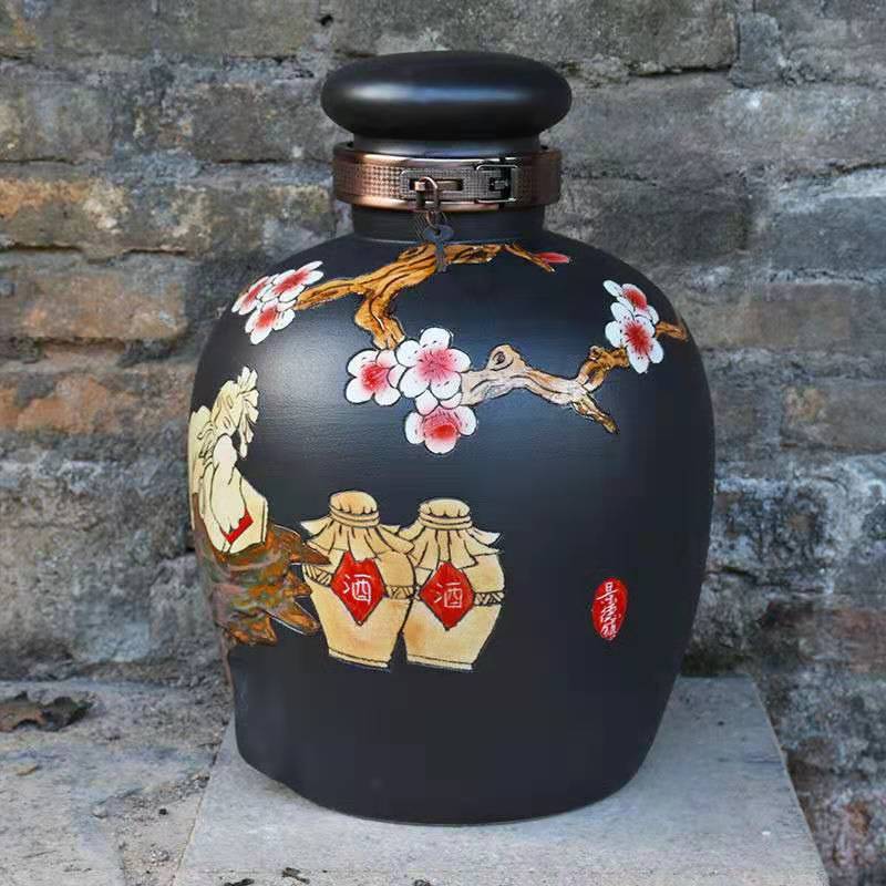 供应景德镇1斤装罐状环保陶瓷酒瓶
