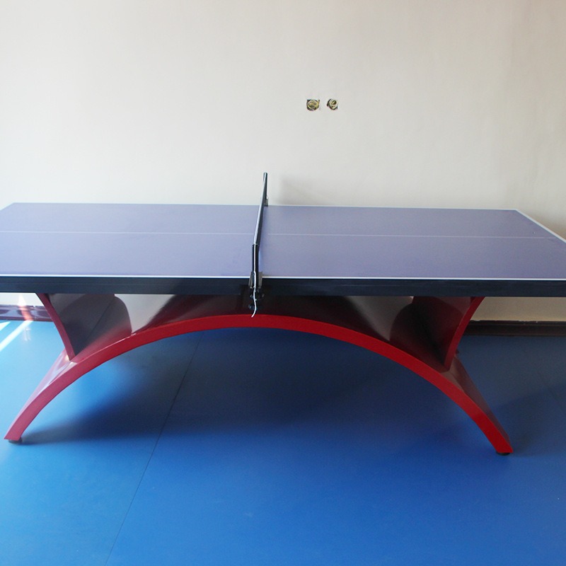 直供家用可折叠式乒乓球桌乒乓球带轮乒乓球台室内标准可移动乒乓球桌步耐体育图片