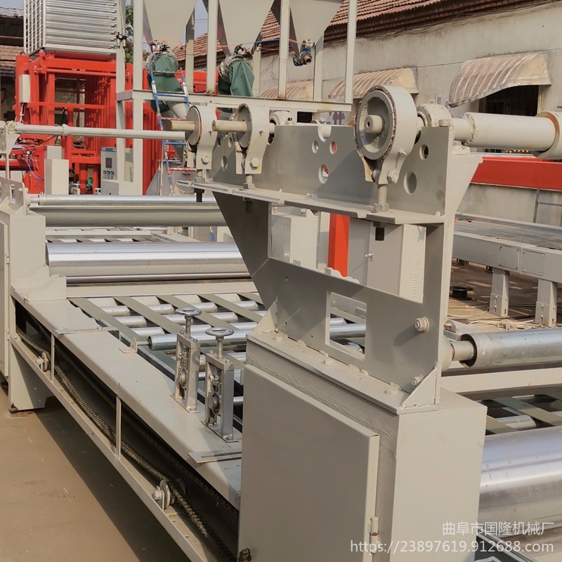 国隆 自动化秸秆板玻镁板设备 玻镁板制板机 玻镁板生产线 源头厂家图片